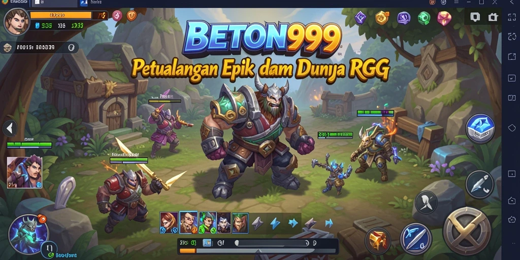 Tampilan gameplay RPG BETON999 yang mendebarkan dan penuh aksi.