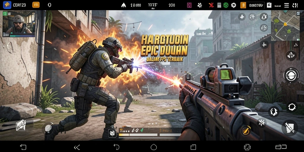 Gameplay CERI123 yang mendebarkan dengan aksi FPS yang seru.