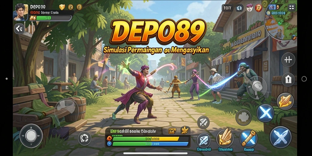 Tampilan menarik dari gameplay simulasi DEPO89.