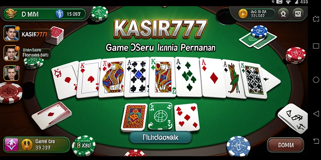 Tampilan gameplay seru KASIR777 dalam permainan Domino.