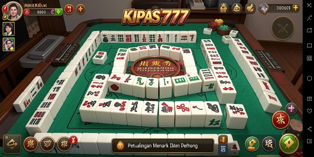 Tampilan gameplay KIPAS777 dengan grafik Mahjong yang menarik.