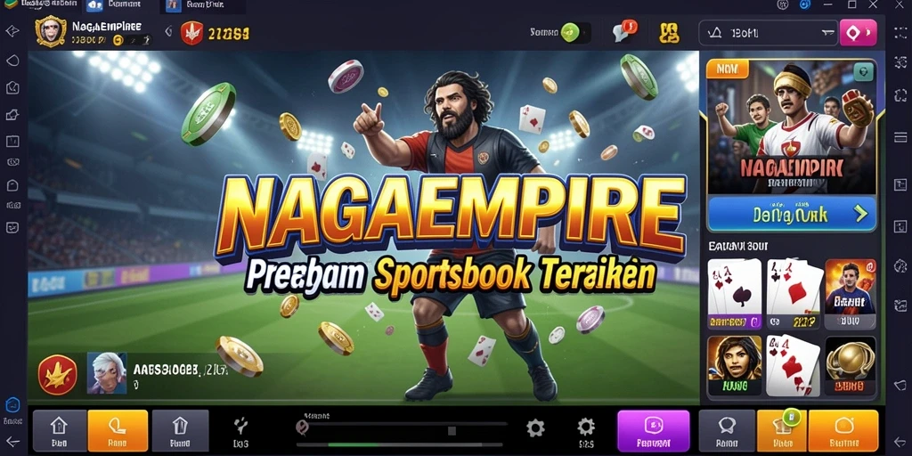 Tampilan interaktif yang menonjol dari permainan Sportsbook NAGAEMPIRE.