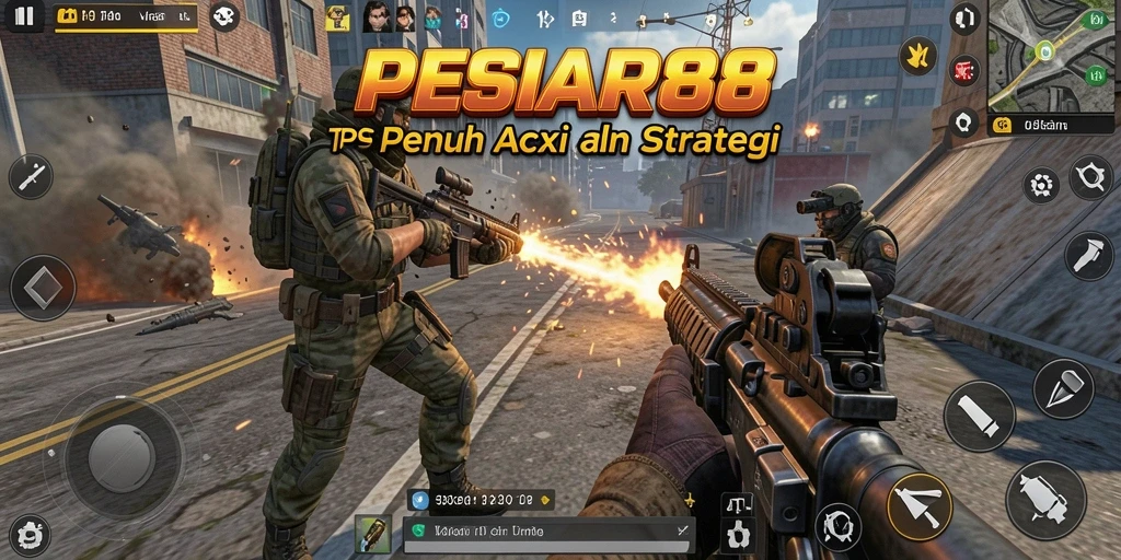 Gameplay TPS PESIAR88 yang penuh aksi dan strategis.