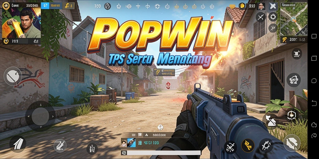 Gameplay seru dengan aksi penuh tantangan di POPWIN.
