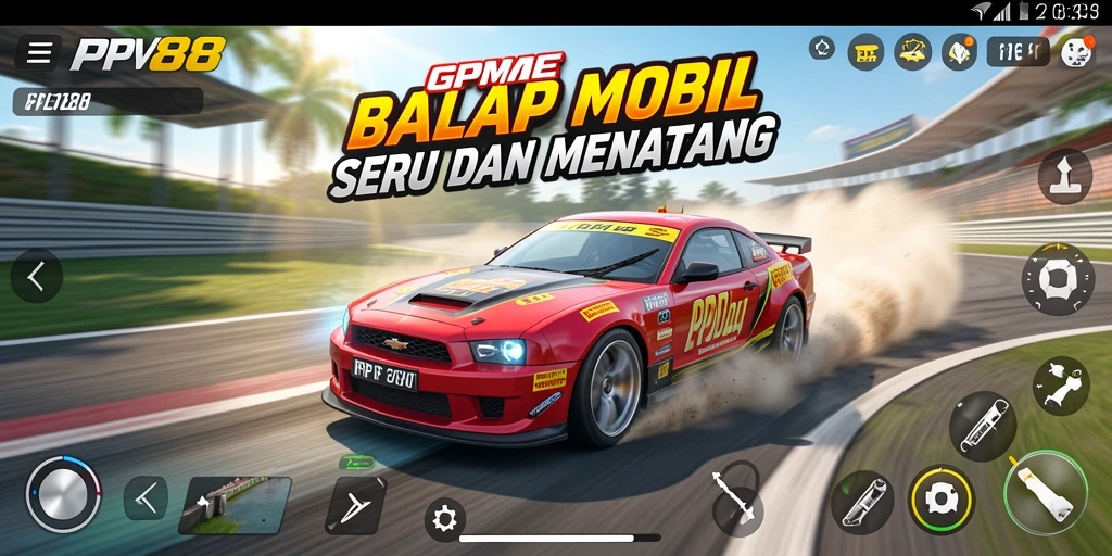 Tampilan gameplay balap yang menegangkan dan penuh aksi.