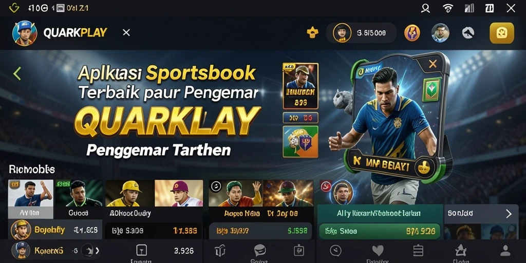 Screenshot utama menampilkan interface permainan taruhan yang menarik dan mudah digunakan.