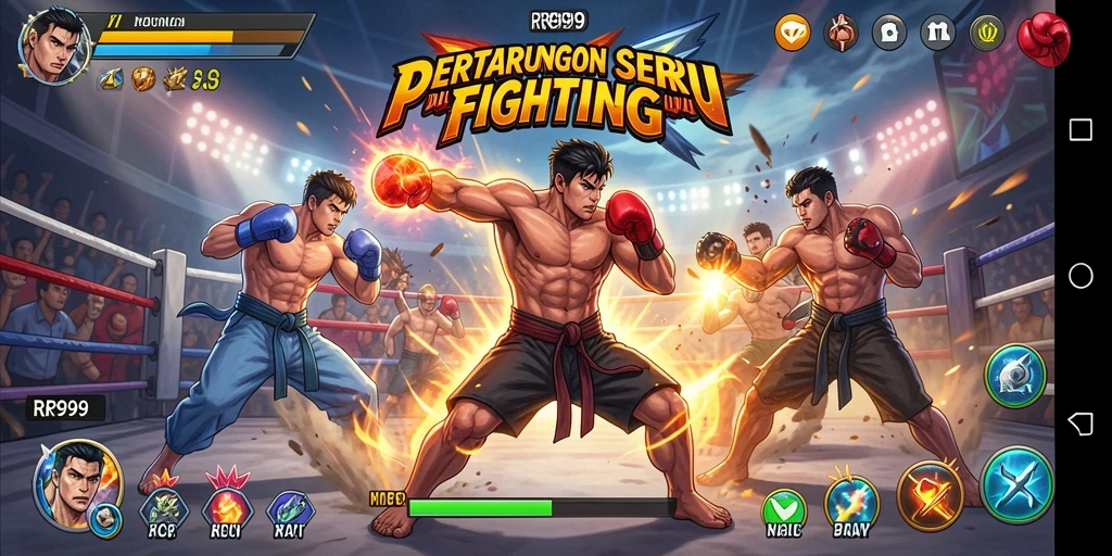 Gameplay menarik dari RR999, menampilkan pertarungan epik dan karakter unik.